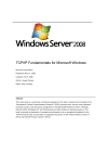 TCP IP Fundamentals for Microsoft Windows