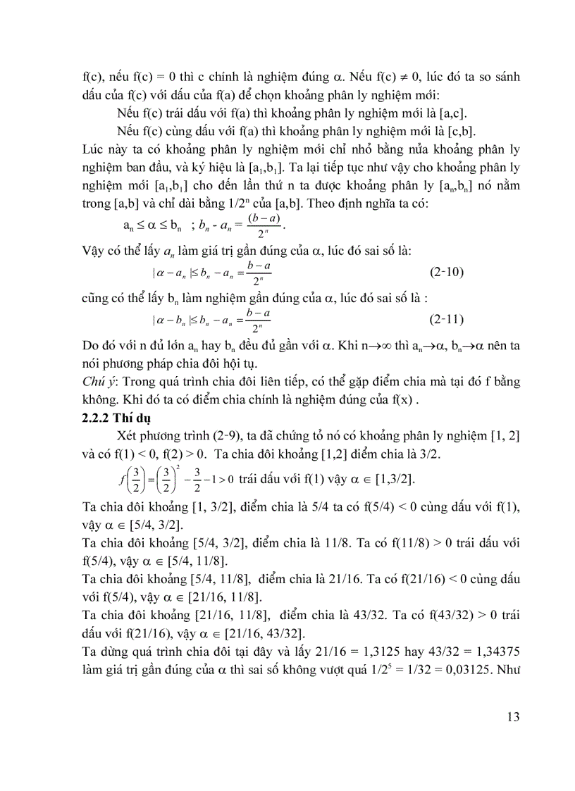 Phương pháp tính dùng cho sinh viên ngành cơ khí phần 2