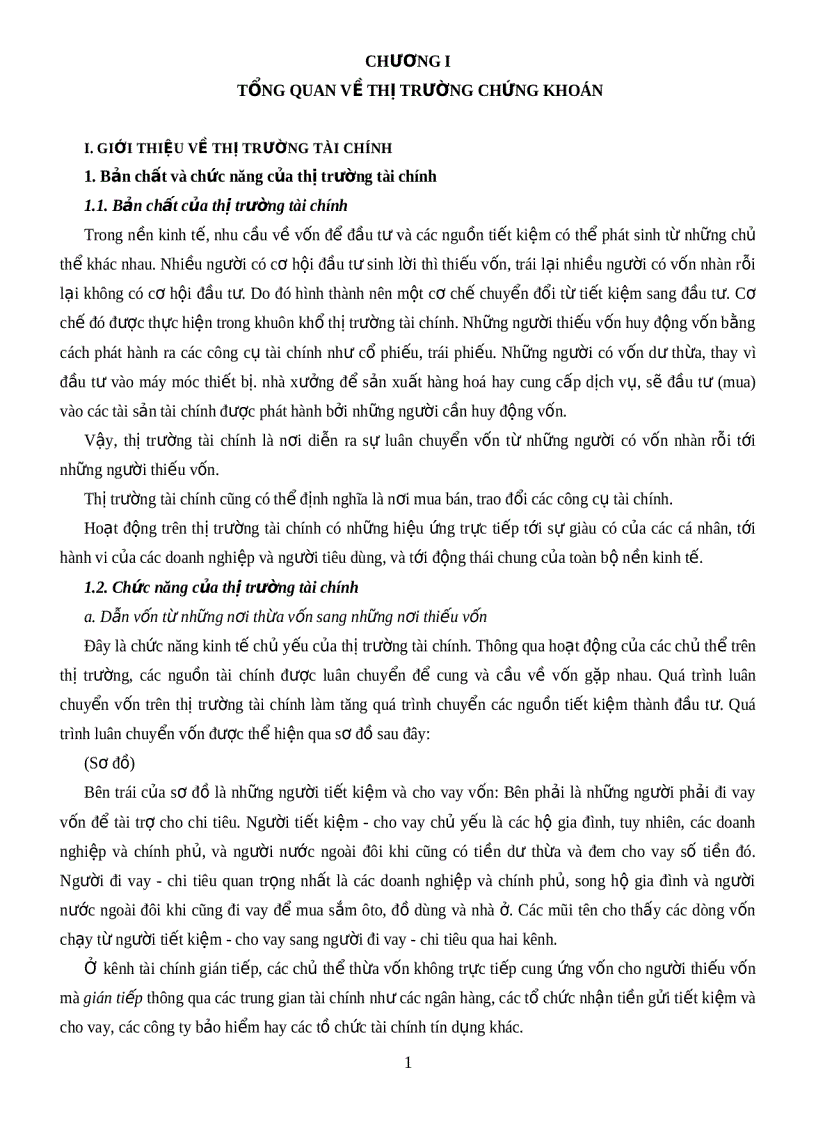 Giáo trình chứng khoán