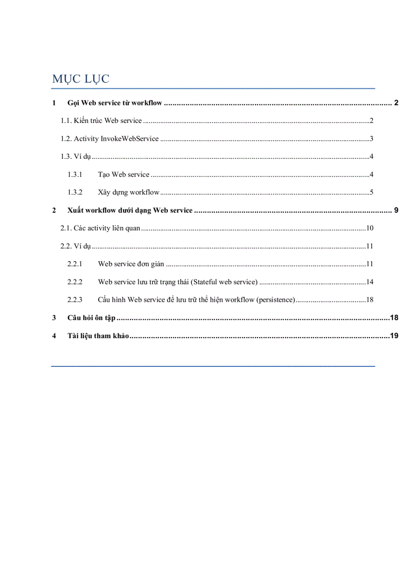 WORKFLOW và web service