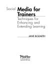 Social Media for Trainers Techniques for Enhancing and Extending Learning