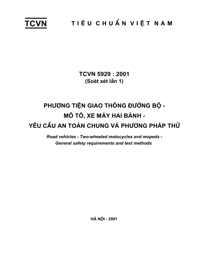 Tcvn 5929 2001
