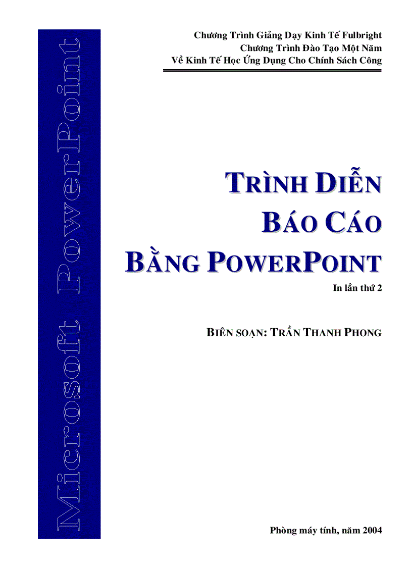 Trình diễn báo cáo bằng POWERPOINT