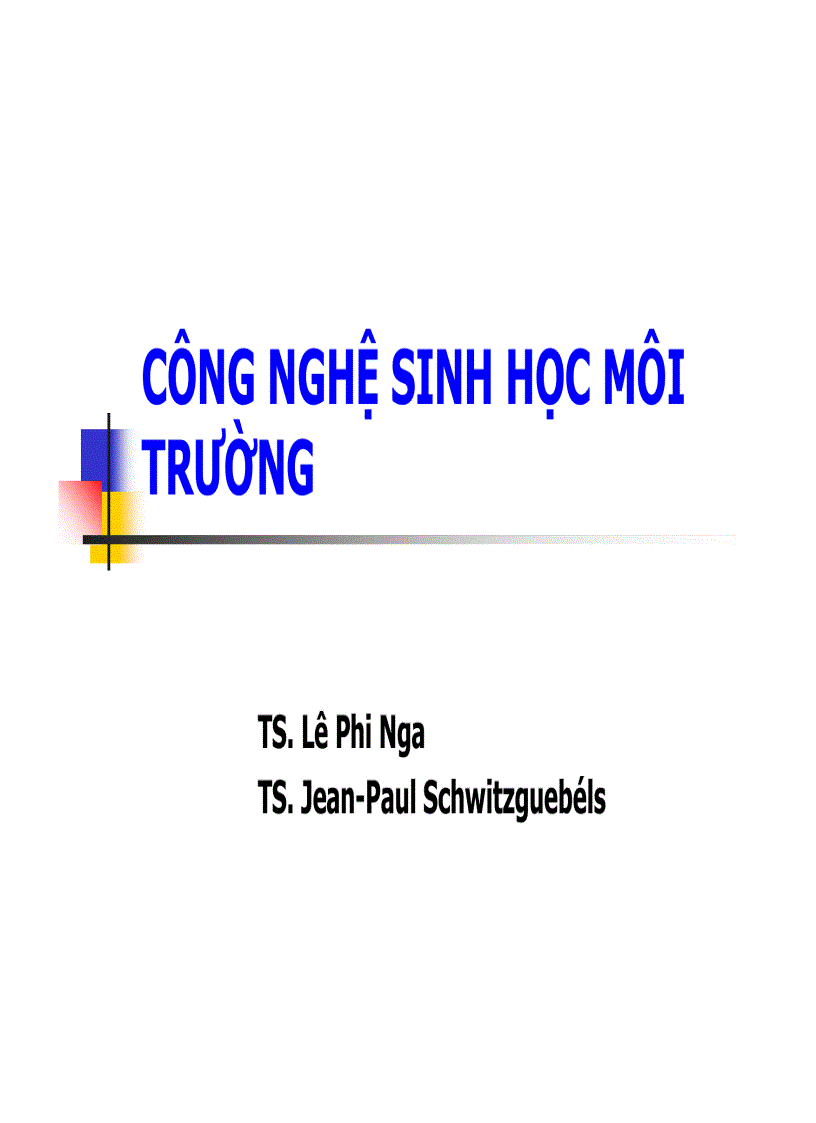 Công nghệ sinh học môi trường