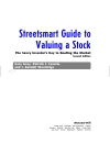 Streetsmart Guide to Valuing a Stock The Savvy Investor s Key to Beating the Market