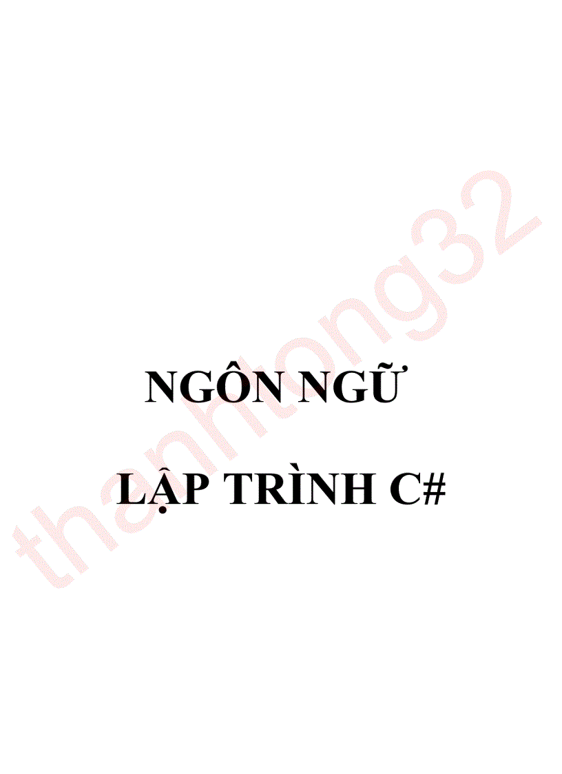 Ngôn ngữ lập trình c