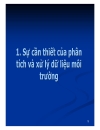 Thiết kế thí nghiệm và xử lý số liệu môi trường