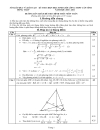 Đề thi HSG môn Toán 12 tỉnh Đồng Tháp 2011