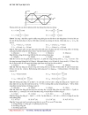Đề thi thử đại học môn vật lý đề số 4