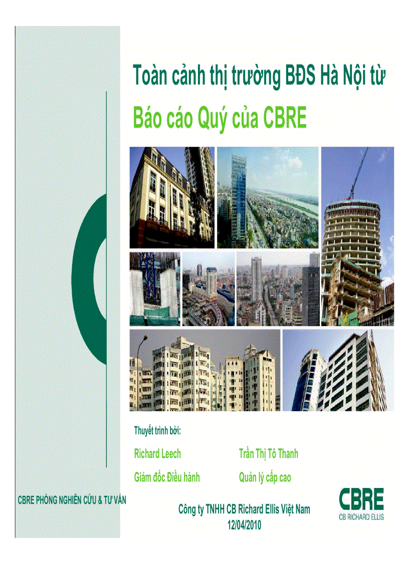 Báo cáo Q1 của CBRE