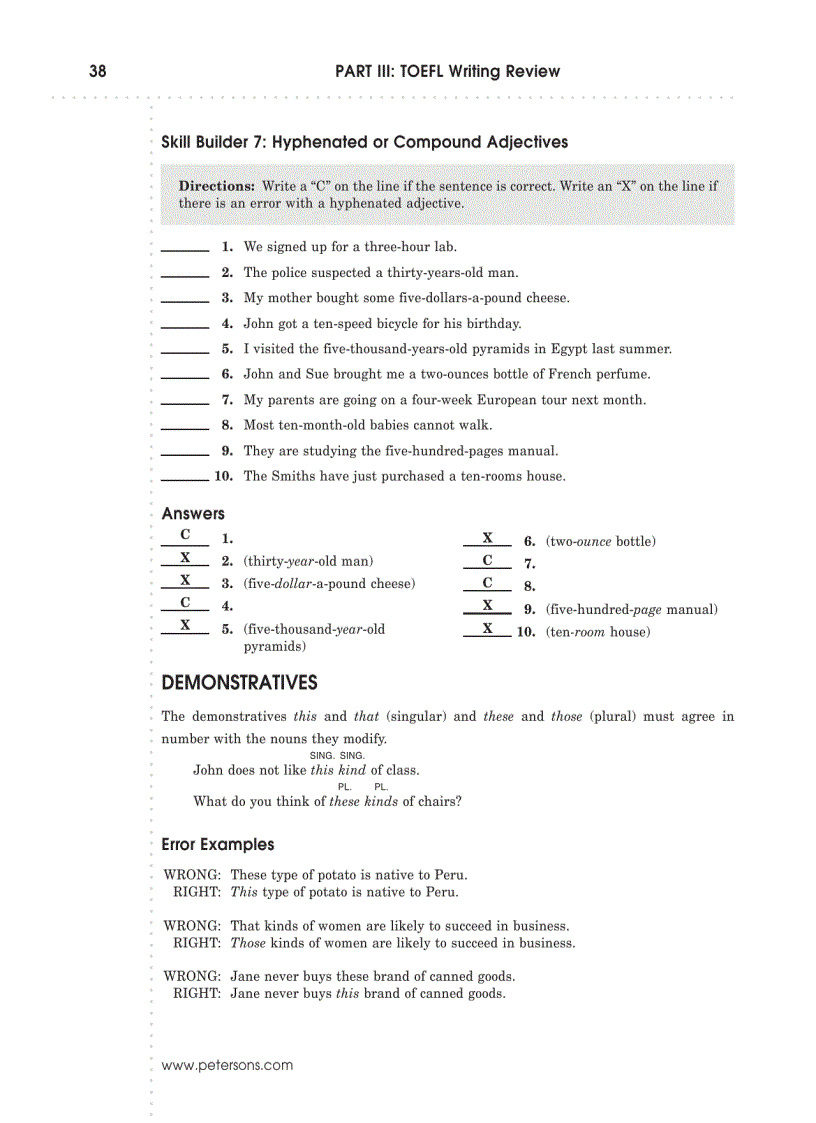 Peterson s master toefl writing skills part 8