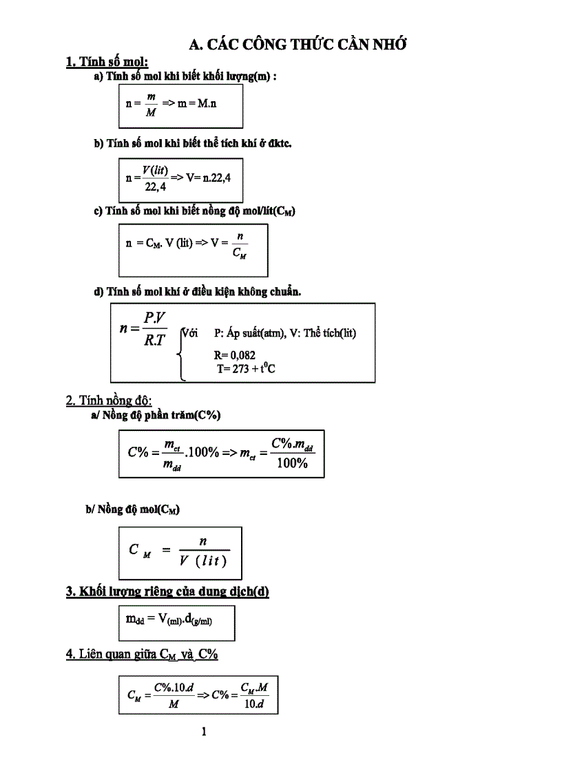 Tài liệu Hóa 12