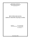 Bài giảng kinh tế thương mại đại cương