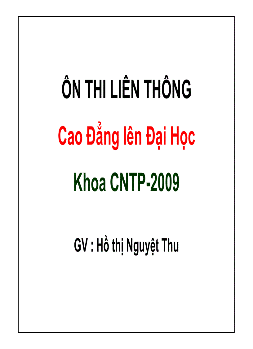 Ôn thi chế biến thịt