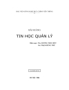 Bài giảng tin học quản lý