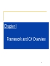 Framework and C Overview