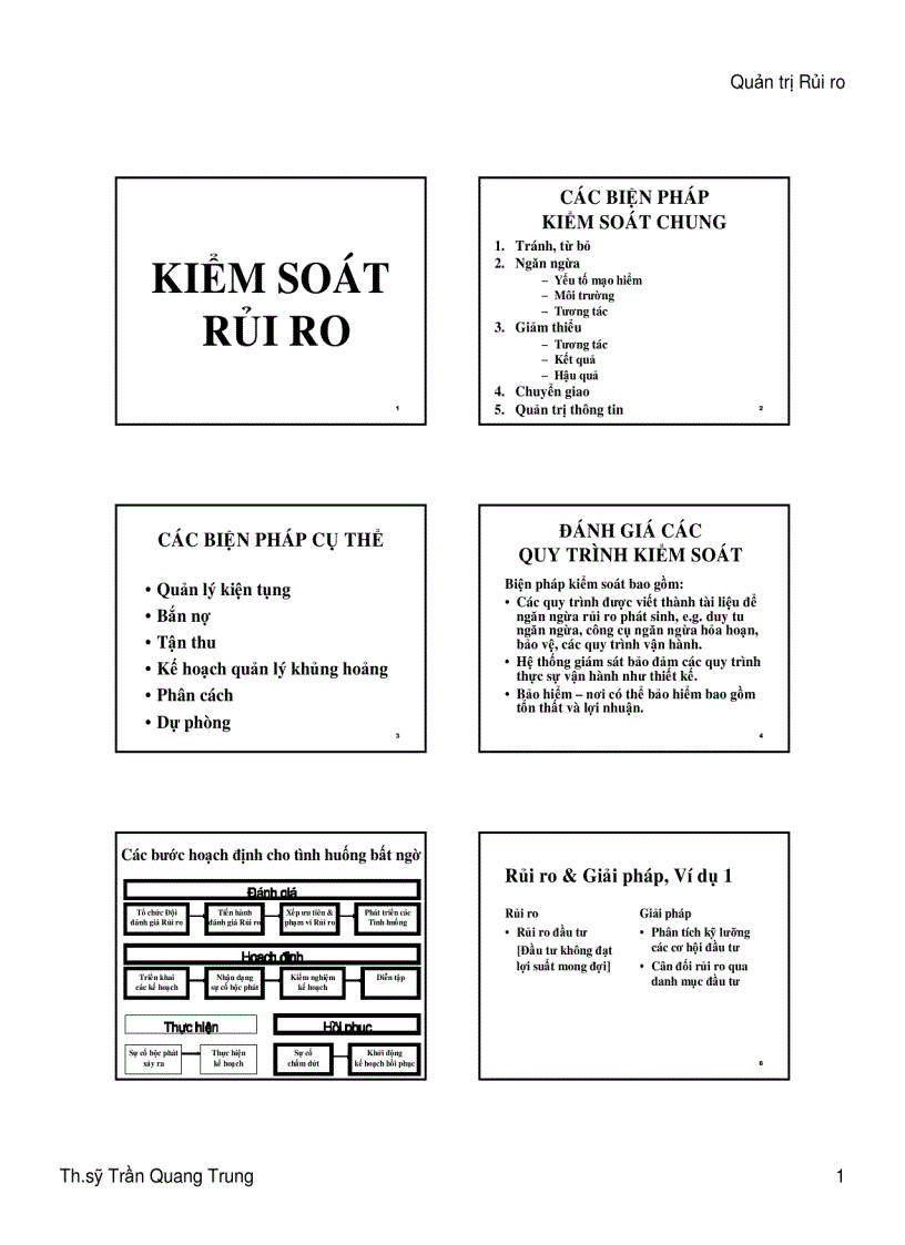 Kiểm soát rủi ro