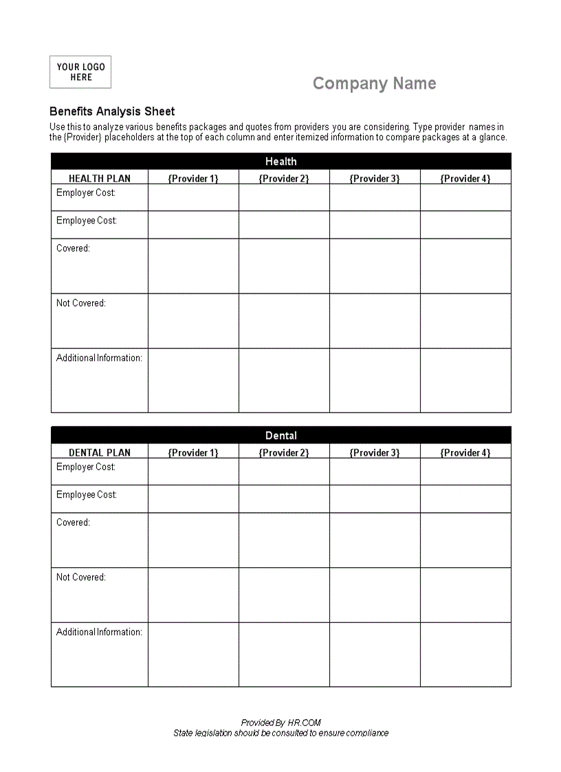 Benefits analysis form Mẫu phân tích lợi nhuận