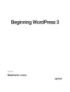 Beginning WordPress 3