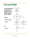 Selection structures