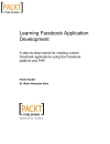 Learning Facebook Application Development