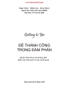 Để thành công trong đàm phán