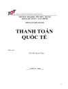 Thanh toán Quốc tế Hồ Thanh Tùng