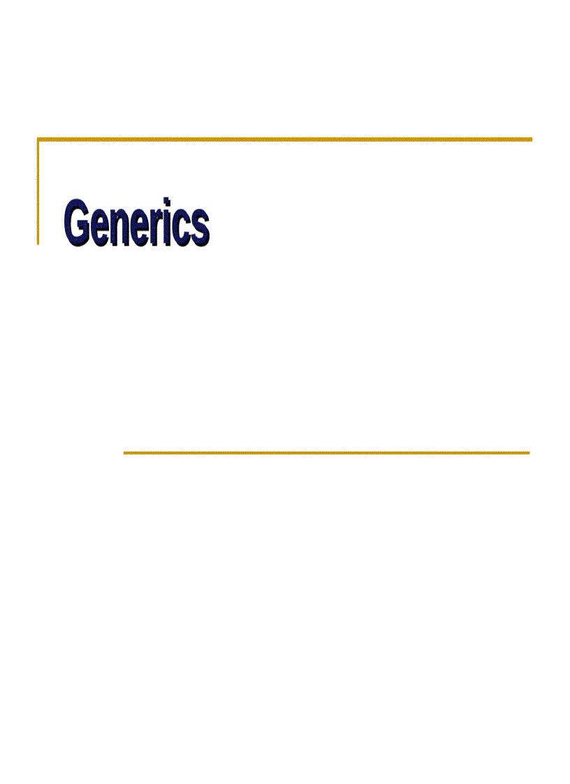 Generics