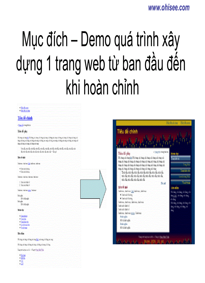 Hướng dẫn xây dựng website bằng CSS