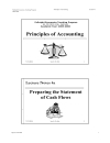 Principles of Accounting Preparing the Statement of Cash Flows