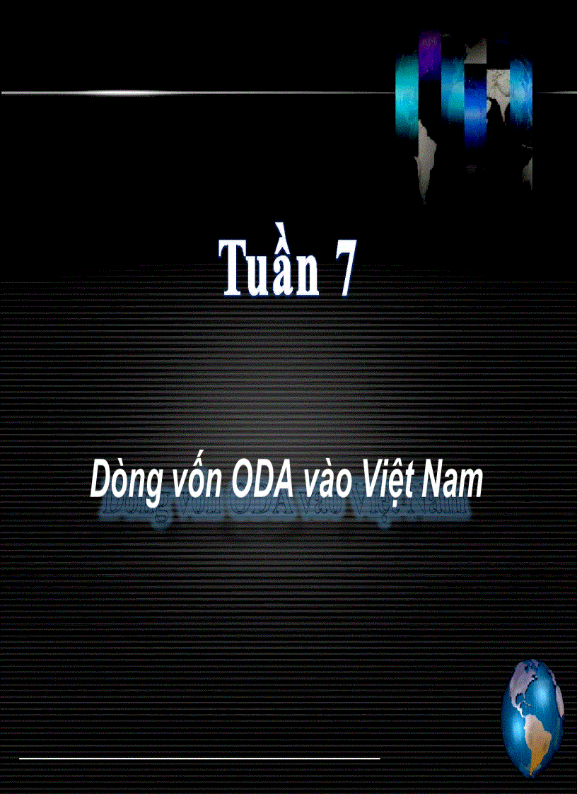 Báo cáo Dòng vốn ODA vào Việt Nam