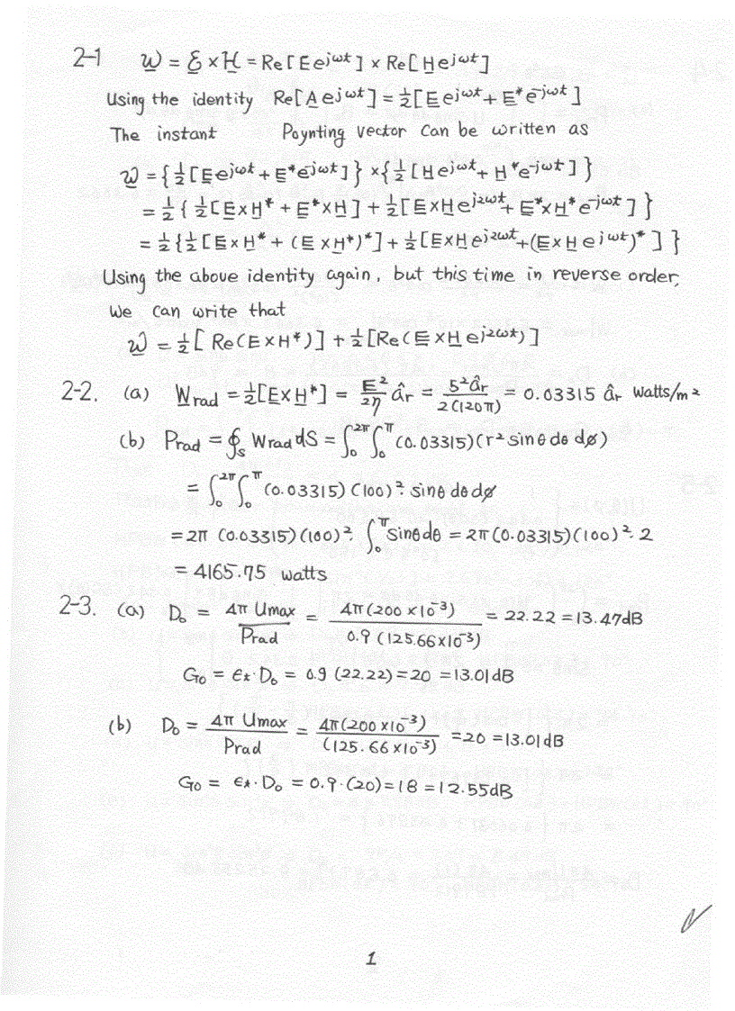 Chapter 1 6 Solution of Antenna Theory Analysis and Design 3rd Edition Constantine Balanis Wiley