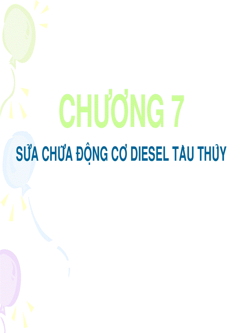 Sữa Chữa động cơ DIESEL Tàu thủy