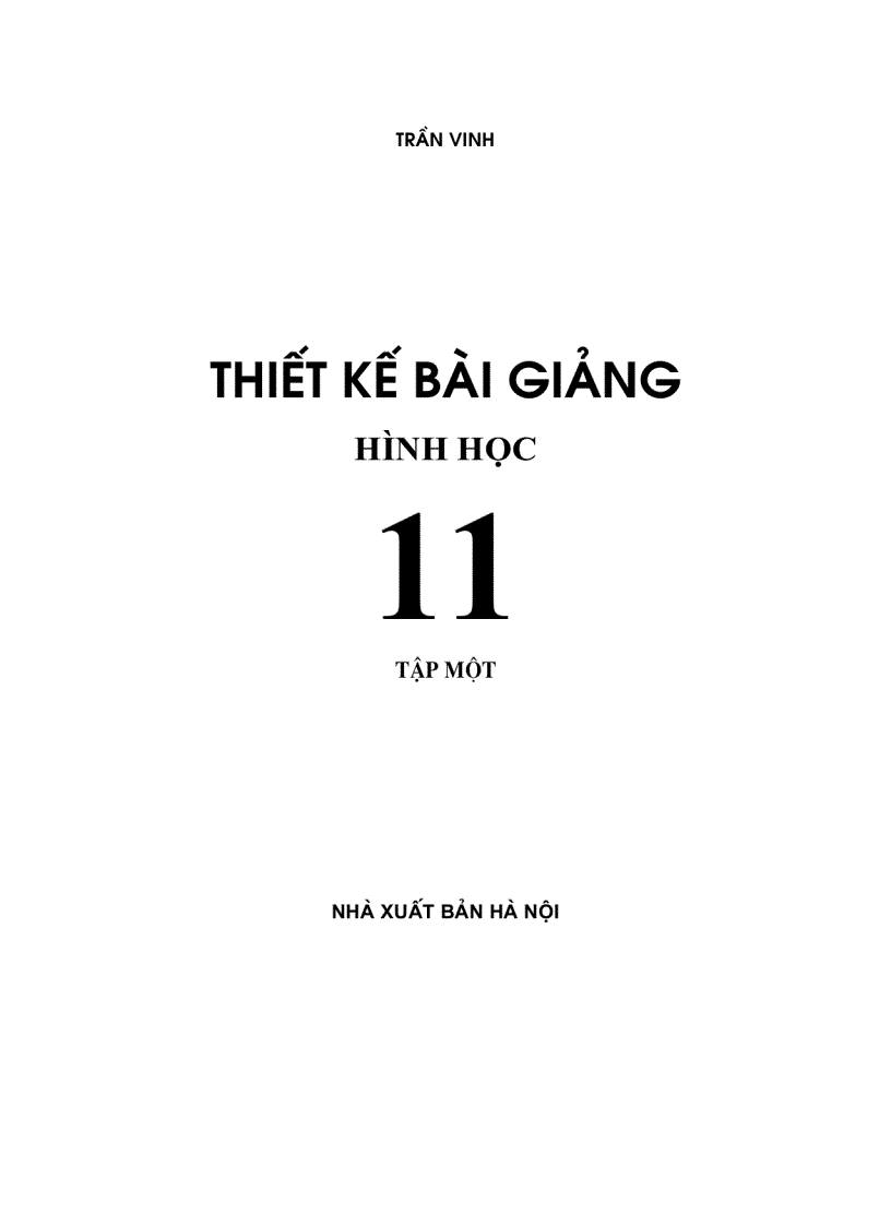 TKBG Hình học 11 tập 1