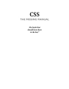 CSS The Missing Manual