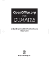 OpenOffice org for Dummies