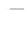 Learning iPhone Programming