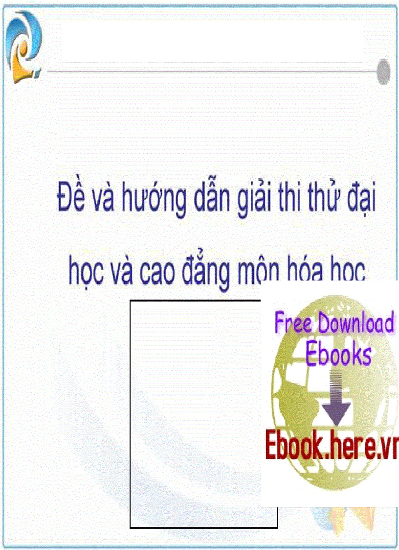 Đề Thi Thử Hóa Học 30 11 2008 Cấu trúc BGD