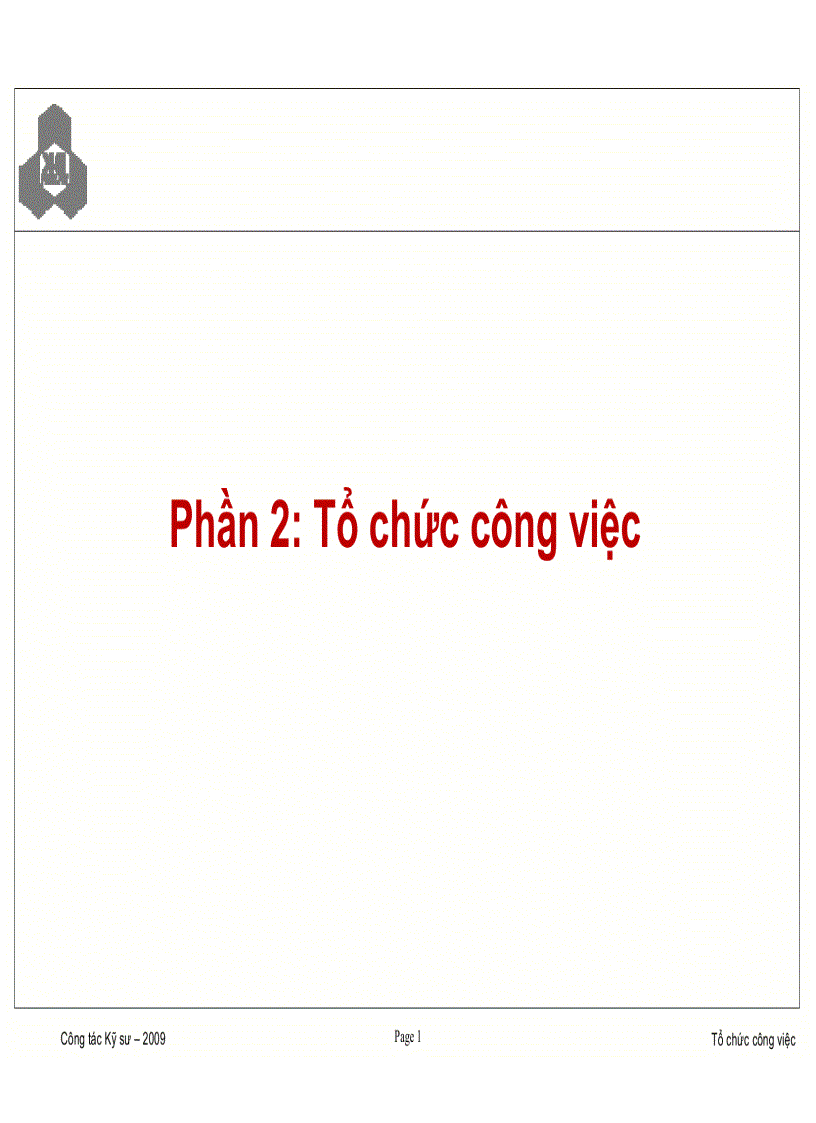 Phần 2 Tổ chức công việc