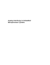 Analog Interfacing to Embedded Microprocessor Systems