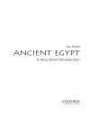 Ancient Egypt A Very Short Introduction