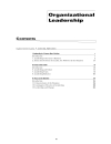 Organizational Leadership