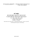 Ký hiệu bản đồ hiện trạng sử dụng đất và bản đồ quy hoạch sử dụng đất