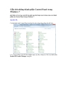 Giấu bớt những thành phần Control Panel trong Windows 7