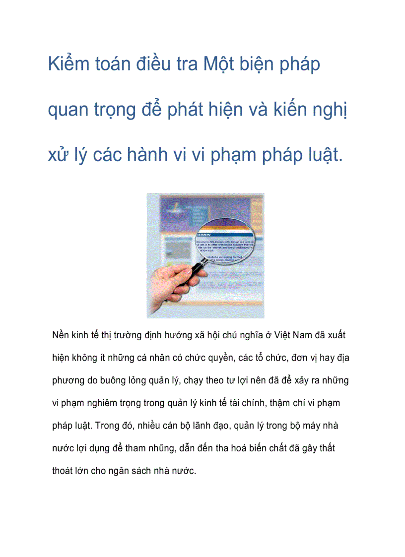 Kiểm toán điều tra