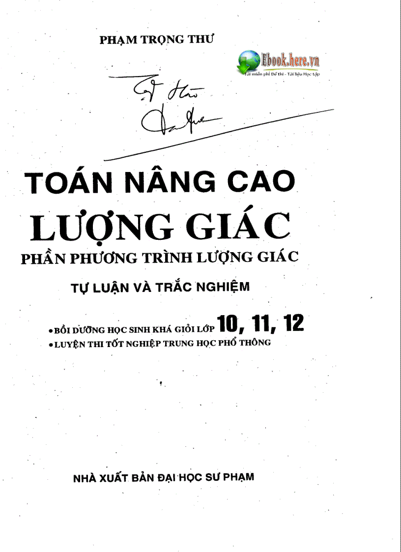 Chuyên Đề về Phương trình Lượng Giác