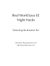 Real World Java EE Night Hacks Dissecting the Business Tier