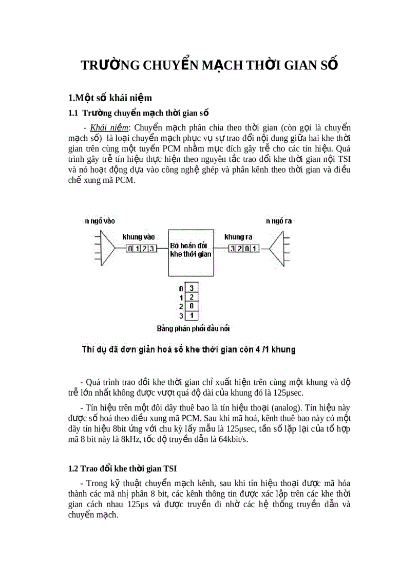 Tầng chuyển mạch thời gian số