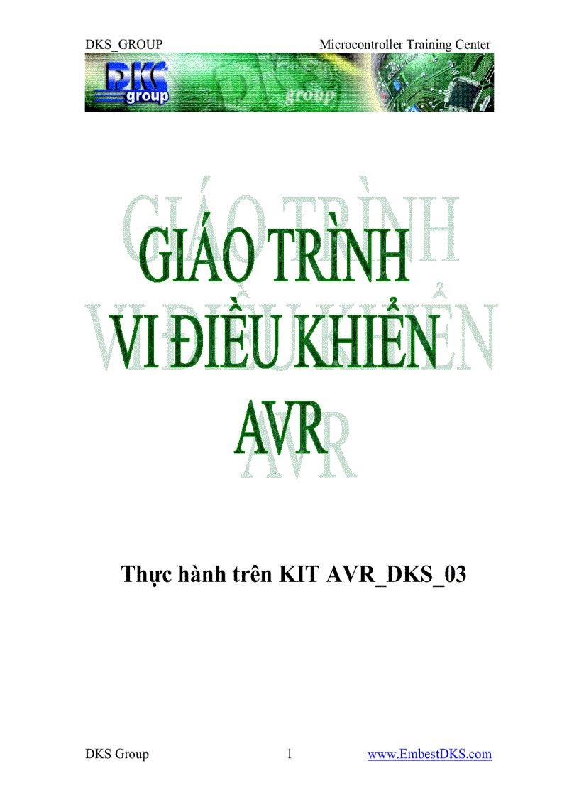 Giáo trình Vi điều khiển AVR dks group