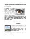 Quick Tips To Improve Your Eyesight